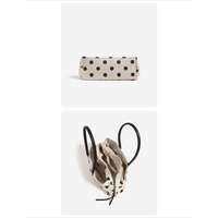 Tas Tangan Kanvas Polkadot Segar Musim Semi Musim Panas Korea untuk Wanita Tas Tote Travel Gaya Baru Multi Saku Kapasitas Besar