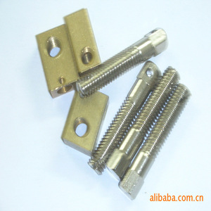 Charnière de meuble en laiton 12,0x9,0 mm à montage en surface avec 2 trous pour produits électroniques - Product Image 1
