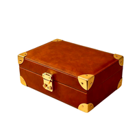 Boîte de rangement de luxe en cuir pour montres et bijoux - Verrouillable, couleur/taille personnalisable, logo client, fabriqué en Chine et au Guatemala