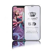 Protecteur d'écran en verre trempé 5D prix usine pour iPhone 16 Plus 15 Pro Max 14 Pro téléphones mobiles 9H Film de protection en verre