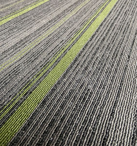 Dalles de moquette de qualité, décoration de bureau commerciale tendance, dalles de moquette pour sols, 25x100cm, 50x50cm, tapis en PP - Product Image 6