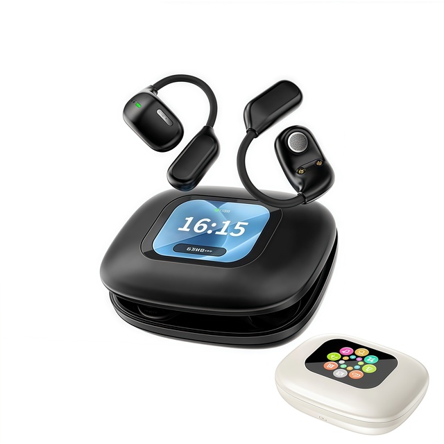 2025 New Mini LCD Screen True Wireless TWS bluetooth AI Translator Earphone 165 Languages
