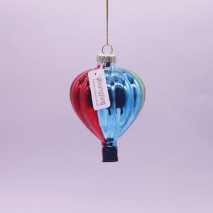 Decoración Navideña de Cristal con Forma de Globo Aerostático, Personalizable, de Lujo, en Varios Estilos, Hecha a Mano, Pequeño Colgante para Fiestas - Product Image 6