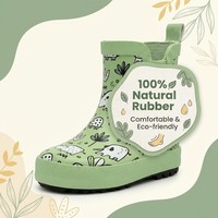 Bottes de pluie Chelsea pour enfants à imprimé animaux de la jungle nordique, élastiques et imperméables, pour tout-petits, idéales pour les jours de pluie - Grande Vente