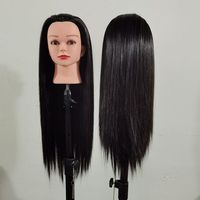 Femme 100% cheveux synthétiques Mannequin tête coiffure formation poupée cosmétologie Mannequin tête poupée formation tête pour coiffeur