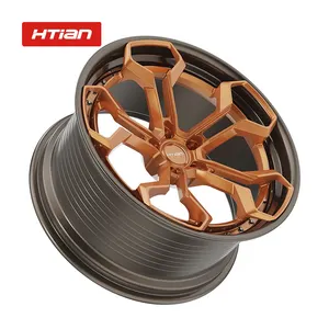 Htian завод под заказ кованые 2 части колеса сплав 18 дюймов до 24 дюймов колесные диски