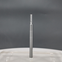 Fraise à queue plate en carbure monobloc à 4 cannelures, haute rigidité, pour usinage d'alliages d'aluminium et d'acier, avec support ODM/OEM