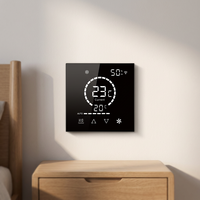Flexible PVC ABS Mini Split Panel 12Vac Thermostat Smart AC Controller WiFi IR Installation facile Mur-Monté Rectangle Hôpital