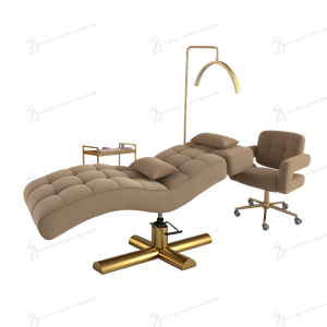 Nueva Camilla de Lujo Curva para Pestañas, Moderna Camilla de Masaje para Salón de Belleza, para Extensión de Pestañas, Juego Completo de Muebles - Product Image 6