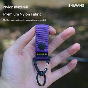 <span class=keywords><strong>ZHI</strong></span> <span class=keywords><strong>WANG</strong></span> - Hebilla Táctica Multiusos para Exteriores, Cinturón de Cinta para Colgar, Colgador Rápido Antipérdida, Llavero Triangular para Mochila - Product Image 2