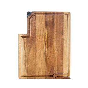 Cross-border Acacia Wood Double-sided Cutting Board, Household <b>Kitchen</b> Solid Wood Cutting Board for Fruits and Vegetables - Product Image 5