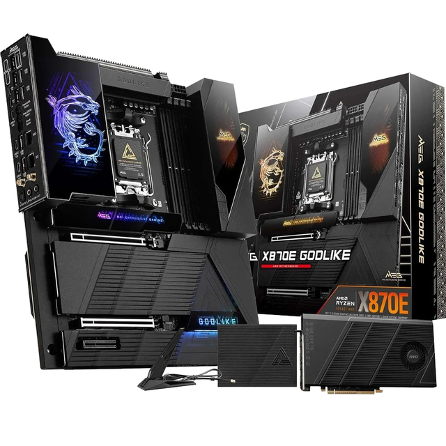 For MSI MEG X870E GODLIKE E-ATX Motherboard Supports AMD 9000/8000/7000 Processors AM5 Dynamic Dashboard III EZ Slide M.2
