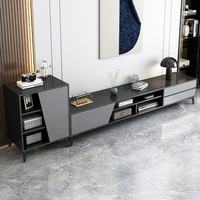 Meuble TV et Table Basse en Bois Durable, Style Minimaliste Moderne, Luxe Léger, Écologique et Gain de Place, Idéal pour Salon et Hôtel