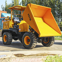 Nouveau design FCY30 3 tonnes 4x4 site hydraulique camion benne Mini articulé construit tracteur chargeur moteur noyau composant vente
