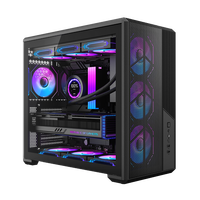 Nouveau Boîtier PC Gaming ATX Mid-Tower en Maille avec Ventilateur ARGB en Option, Support Radiateur 360mm et Filtre Anti-Poussière – Design Moderne