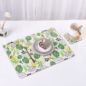 Commercio <span class=keywords><strong>all</strong></span>'ingrosso di Design di arte moderna sublimazione Blank Place Mat americano foglia Mdf <span class=keywords><strong>tovagliette</strong></span> di sughero per sala da pranzo personalizzi tappetini da tavolo - Product Image 3