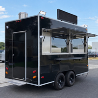 Camions de restauration commerciaux de 13 pieds, chariots mobiles de concession, remorques de restauration rapide avec cuisine complète à vendre aux États-Unis, en Europe et en Australie