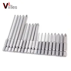 10PCS 1/4 inch 6.35mm handle screwdriver cross bit 50 75 100mm long head PH0 PH1 PH2 Hexagonal screw head