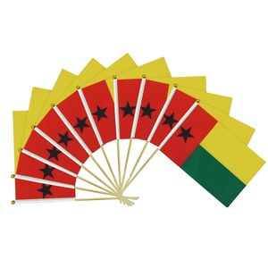 Drapeau Fanion Guinée-Bissau 14*21cm à Agiter à la Main avec Tige <span class=keywords><strong>en</strong></span> Bois – Vente Chaude Mondiale <span class=keywords><strong>en</strong></span> Gros - Product Image 1