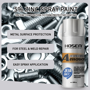 Aerosol de Repintado Galvanizado en Frío con 5% de Zinc, Revestimiento Protector Anticorrosión y de Restauración para Superficies Metálicas Galvanizadas - Product Image 5