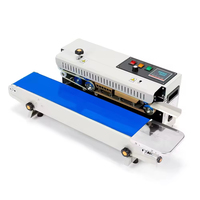 Machine de scellage thermique automatique FR900C, scelleuse à bande continue pour sacs en film plastique, emballage commercial