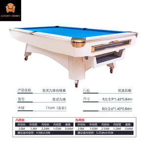 Mesa de Billar de Lujo, Diseño Personalizable, Alta Calidad, Directo de Fábrica, <span class=keywords><strong>8</strong></span> y 9 Pies - Product Image 6