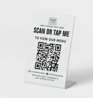 Présentoir de table Sunlan NFC support acrylique étanche/résistant aux intempéries pour 13.56MHz NTAG215 compatible Google Review