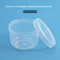 Boîte ronde transparente en PP BZ-33 pour boutons d'appât, bijoux, boucles d'oreilles, hameçons et perles ; Boîte d'emballage