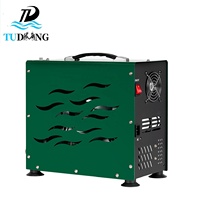 Compresseur d'air à double cylindre TUDIVNG CE AC à gonflage rapide HPA 2.2KW 4500psi 300bar 30mpa pour bouteille de gaz, paintball et plongée