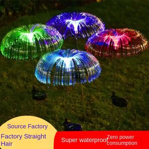 Lámpara de Medusa Solar Impermeable con Fibra Óptica, Decoración para Jardín, Patio, Exteriores, Fuegos Artificiales, Día de San Valentín - Product Image 3