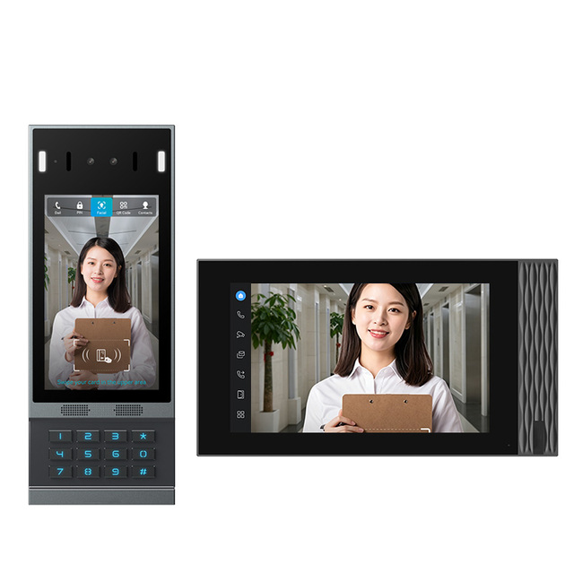 IP Network Face Recognition Video Access Control and Visual Intercom System SIP Indoor Unit Video Phone
