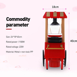 Machine à popcorn électrique en forme de voiture, appareil à popcorn à air chaud, machine à popcorn électrique, collation saine et rapide pour les fêtes - Product Image 5