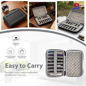 Astuccio Rigido Portatile per Penne Stilografiche Parker, <span class=keywords><strong>Pelikan</strong></span>, Lamy, Hero, Sheaffer e Altre - Organizzatore da Viaggio e per Uso Scolastico - Product Image 6