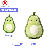 Peluche personnalisée en forme d'avocat, coussin en forme de fruit doux, service OEM ODM personnalisé pour la décoration intérieure