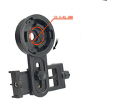 Clip de teléfono móvil para ver aves, telescopio ocular de 26,4-46,4mm, microscopio, adaptador de montaje para teléfono móvil