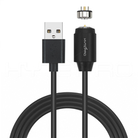 Cable USB Magnético HYTEPRO M535 Recto de 2 Pines Pogo, Carga Rápida de 6A 5 a 24V para Dispositivos Industriales, Médicos, IoT y Portátiles