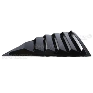 Car <b>Window</b> Shutter for Dodge Challenger 2008-2023 Rear Side <b>Vent</b> Louvers Trim Parts Glossy Black Matte Black Carbon Fiber Style - Product Image 4