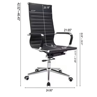 Fauteuil de bureau pivotant en cuir PU, inclinable, ergonomique et de qualité supérieure, modèle 2026, pour la vente en gros