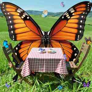 Promoción de Nuevo Producto 2025: Decoración de Fondo con Alas de Mariposa de Alta Calidad, Flor Monarca Naranja, para Fiesta de Cumpleaños, Poliéster - Product Image 5