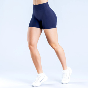 Shorts de yoga sin costuras para mujer, con efecto levanta glúteos, invisibles, de alta elasticidad, para entrenamiento, gimnasio, fitness y deportes. - Product Image 2