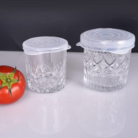 Lot de 6 couvercles en silicone réutilisables avec joint extensible pour canettes de bière, verres, tasses à café, ustensiles