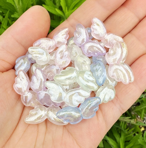 Ciondolo Luminoso a Forma di Ali d'Angelo <span class=keywords><strong>con</strong></span> Foro per Braccialetti da Ragazza, Creazione di Gioielli, Regalo, Ciondolo per Penna, Cordino per Telefono, Portachiavi - Product Image 6