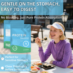 JBY Bitki Bazlı <span class=keywords><strong>Protein</strong></span> Kaynağı, Günlük Beslenmeyi, Vücut Canlılığını ve Nazik Enerji Desteğini Destekleyen Proteinli Jelibonlar - Product Image 5