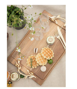 <span class=keywords><strong>Plateau</strong></span> <span class=keywords><strong>de</strong></span> service en bois écologique <span class=keywords><strong>Plateau</strong></span> à dessert polyvalent poli pour vaisselle <span class=keywords><strong>de</strong></span> cuisine <span class=keywords><strong>Plateau</strong></span> d'affichage <span class=keywords><strong>de</strong></span> fruits - Product Image 2