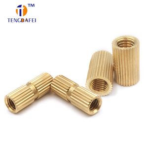 Écrou à filetage intégré Tengdafei C3604, filetage pouce UNC, droit, entièrement fileté, en métal, compatible, passivation naturelle - Product Image 2