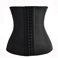 Cincher de cintura de látex para mujer, 9 huesos de acero, recortador de cintura de látex, cinturón deportivo para pérdida de peso