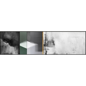 Conjunto <span class=keywords><strong>de</strong></span> 1 Cuadro Moderno Abstracto <span class=keywords><strong>de</strong></span> Pared, Pintura en Lienzo con Textura Verde Dorado para Dormitorio, Hotel, Decoración Sobre la <span class=keywords><strong>Cama</strong></span> - Product Image 6