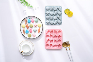 Moldes de Silicona para Pasteles con Diseño de Animales Marinos, Reutilizables, de Grado Alimenticio, Lindos Moldes Magnéticos de Silicona para Chocolate, Dulces y Hielo - Product Image 2