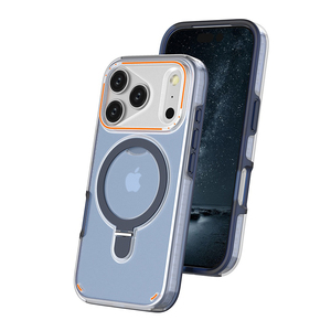 Mới Đến Điện Thoại Di Động Trường Hợp Đối Với <span class=keywords><strong>iPhone</strong></span> 14 15 16 17 Pro Max Chống Sốc Pha Lê Rõ Ràng Minh Bạch Magnetic Bìa Trường Hợp Với Đứng - Product Image 2