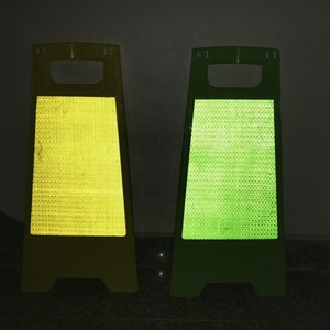 Biến di động tin nhắn Đường Một sắc nét màu vàng linh hoạt đường giao thông biểu tượng Hội Đồng Quản trị cảnh báo dấu hiệu đứng - Product Image 3